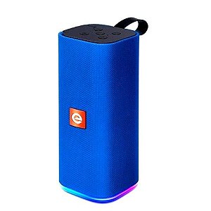 Caixa de Som Portátil Exbom 10W Bluetooth, Rádio FM, Auxiliar, USB e Cartão de Memória Azul - CS-M33BTL-3458 - CS-M33BTL-3458