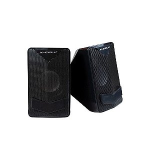 Caixa de Som X-Cell 2.0 Canais 6W RMS Preto USB - XC-CM-08 - XC-CM-08-P