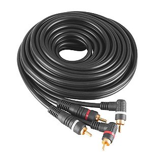 Cabo RCA Kx3 2 RCA Macho x 2 RCA Macho 4mm - RCA5M - Cabo com 5 Metros - RCA5M