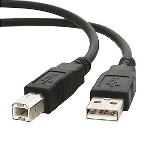 Cabo USB A-Macho - B-Macho 3,0 Metros 2.0 Preto Multilaser - WI273 - W273