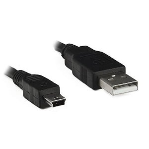Cabo USB A-Macho - Mini 5 Pinos Macho 1,8 Metros Pluscable - PC-USB1803 - PC-USB1803