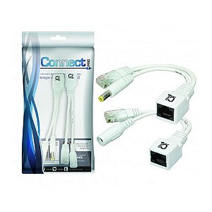 Cabo Adaptador POE Macho x Femêa Branco Connect Pro 018-0156 - 018-0156