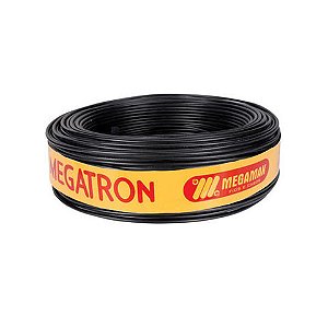Cabo de Energia Flexível 750 Volts 2,50mm Preto Megatron - 7542 - Rolo com 100 Metros - 7542