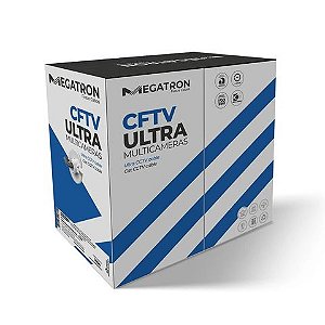 Cabo CFTV 24AWG Ultra Megatron 4 Pares Preto 2790 - Caixa com 300 Metros - 2790
