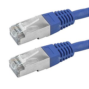 Cabo Patch Cord Cat.5e FTP 2,0 Metros Blindado Azul 5+ 018-1774 - 018-1774
