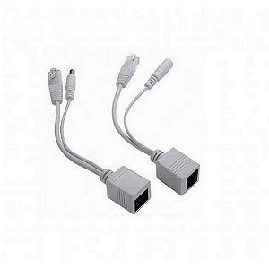 Cabo Adaptador POE Macho x Femêa Branco FC Fontes - FCINJPON - FCINJPON
