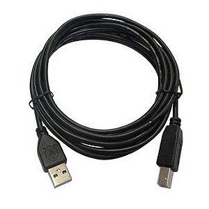 Cabo USB A-Macho - B-Macho 1,8 Metros 2.0 Preto Seccon/SecLan - CY-0691-USB2.0-B-S - CY-0691-USB2.0-B-S
