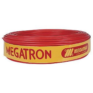 Cabo de Energia Flexível 750 Volts 1,50mm Vermelho Megatron - 7442 - Rolo com 100 Metros - 7442