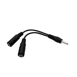 Cabo P3 Multilaser P3-Macho - 2 P2-Fêmea para Fone e Microfone - WI409 - WI409