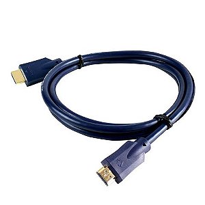 Cabo HDMI Macho x Macho 2.1 8K 19 Pinos Ultra HD 1,0 Metro Conectores Folheado a Ouro Aquário - 8K1 - 8K1