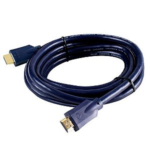 Cabo HDMI Macho x Macho 2.1 8K 19 Pinos Ultra HD 3,0 Metros Conectores Folheado a Ouro Aquário - 8K3 - 8K3
