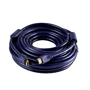 Cabo HDMI Macho x Macho 2.0 4K 19 Pinos Ultra HD 15,0 Metros Conectores Folheado a Ouro Aquario - 4K15 - 4K15