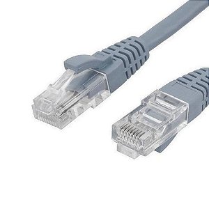 Cabo Patch Cord Cat.5E 1,5 Metros Cinza Seccon SecLan CY-5128-CAT5E-1.5M-GY - CY-5128-CAT5E-1.5M-GY