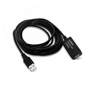 Cabo USB A-Macho - A-Fêmea 5,0 Metros com Amplificador Comtac - 28129093 - 28129093