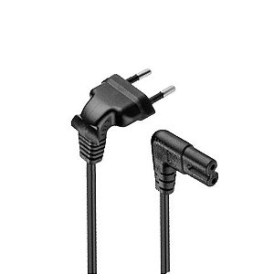 Cabo de Força para Notebook 2 Pinos 90 Graus 1,5 Metros Preto X-Cell - XC-CF-12 - 141110 - XC-CF-12