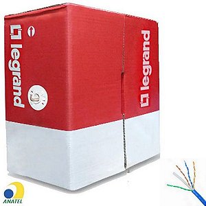 Cabo de Rede 23AWG Legrand Cat.6 LSZH 4 Pares Azul 6302755 Caixa com 305 Metros - 100% Cobre Homologado ANATEL - 6302755