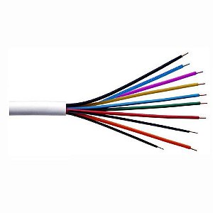 Cabo para Alarme 10 Vias DNI Rolo com 100 Metros Branco - 10x40-BR - 10X40-BR