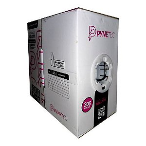Cabo CFTV 25AWG Pynetec 4 Pares Preto 5712 Caixa com 305 Metros - 5712