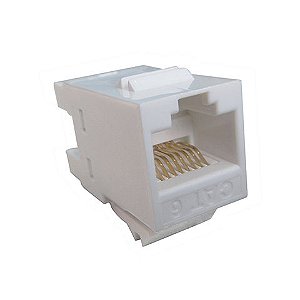 Conector Keystone Seccon SecLan RJ45 Fêmea Cat.6 Branco - WT-2002 - WT-2002