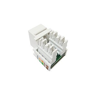 Conector Keystone Seccon SecLan RJ45 Fêmea Cat.5e Branco - WT-2001C/W - WT-2001C/W