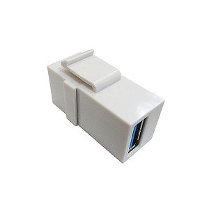 Conector USB Keystone Seccon SecLan - CY-KS-USB-WH) - CY-KS-USB-WH/QMT-USB3.0