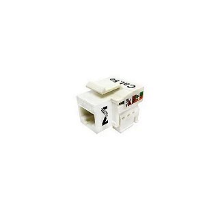 Conector Keystone Megatron RJ45 Fêmea Cat.5e Preto - 913 - Unitário - 913