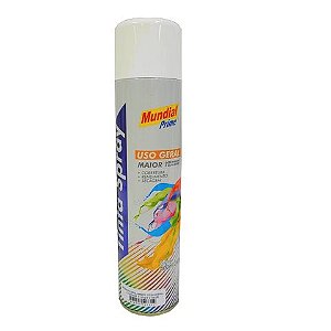 Tinta Spray Multiuso 400ml Mundial Prime Branco Brilhante - AE01000101 - AE01000101