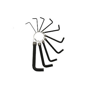 Chave Allen Kit com 10 Peças 1,5mm a 10mm Brasfort - 8216 - 8216