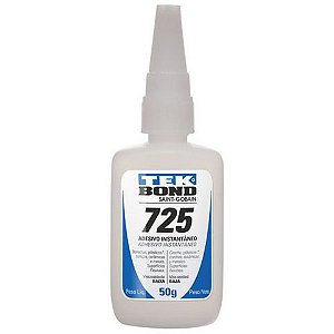 Cola Instantânea Baixa Viscosidade 50 Gramas Nº 725 Tekbond Multiuso - Unitário - 20521002504 - 20521002504
