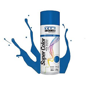 Tinta Spray Super Color Azul Uso Geral 350ml/250g - Tekbond - 23081006900 - 23081006900