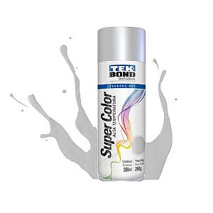 Tinta Spray Super Color Aluminio Alta Temperatura com 350ml/250g Tekbond - 23261006900 - 23261006900