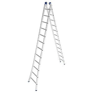 Escada de Alumínio Extensiva 2 x 12 Degraus Mor - 5208 - 5208