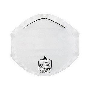Máscara Descartável Concha sem Válvula PFF2 DeltaPlus Confort - M1200BR - Pacote com 10 Unidades - M1200BR