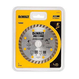 Disco de Corte para Serra Mármore Diamantado Turbo 105mm 4" Dewalt - DW47400BHP - DW47400BHP