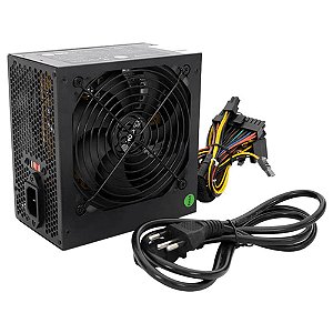 Fonte para Micro Computador ATX 400W Real Hoopson FNT-400W-S com Cabo de Força - FNT-400W-S