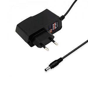 Fonte Chaveada 12V 1A 12W Plug P4 Macho 2.1mm FC Fontes - FC1201EN - FC1201EN