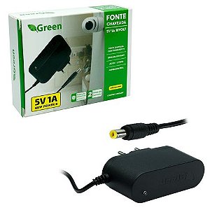 Fonte Chaveada 5V 1A Plug 5,5 X 2,1mm Bivolt Green - 044-6100 - 044-6100