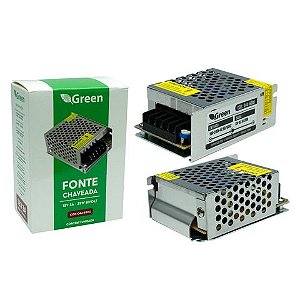 Fonte Colmeia 12V 3A 35W Bivolt Green - 044-6301 - 044-6300
