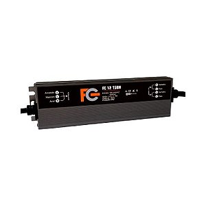 Fonte Blindada CFTV FC Fontes 12V 15A 180W Bivolt - FC1215BN - FC1215BN