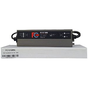 Fonte Blindada CFTV FC Fontes 12V 10A 120W Bivolt - FC1210BN - FC1210BN