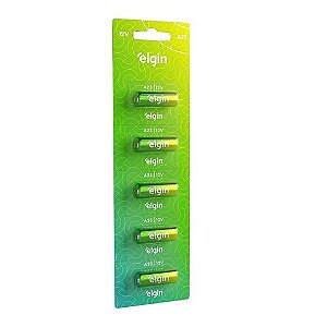 Pilha Alcalina A23 12V Elgin - 82195 - Blister com 5 Pilhas - 82195