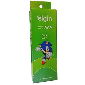 Pilha Alcalina AAA Elgin - 82348 - Caixa com 24 Pilhas - 82348