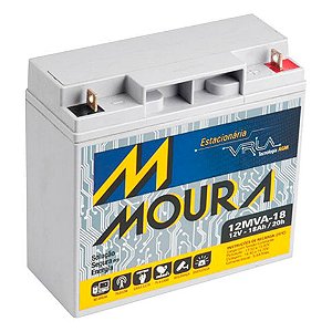 Bateria Selada para Alarmes e No-Breaks 18,0 Ah 12 Volts Moura - 12MVA-18 - 12MVA-18