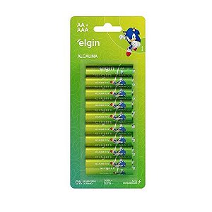 Pilha Alcalina AA e AAA Elgin - 82426 - Blister com 16 Pilhas - 82426