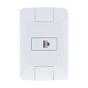 Tomada para Telefone RJ-11 Aria com Espelho 4x2 Branco Tramontina - 57241/019 - 131494 - 57241/019