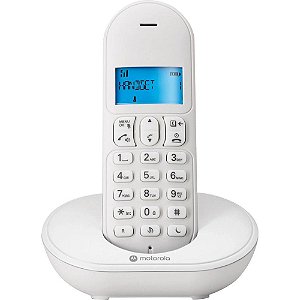 Telefone sem Fio Motorola com Identificador de Chamadas e Viva-Voz Branco - MT150W DECT - MT150W