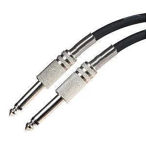 Cabo P10 x P10 - 2 metros Preto