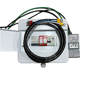 Quadro de Proteção Wallbox Carro Elétrico 7,4KW BYD GWM VOLVO - CABO PP INCLUSO + TOMADA 220V