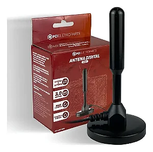 Antena digital Eletroparts com cabo de 3 metros