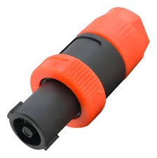 Speakon Macho 4 Vias - Laranja